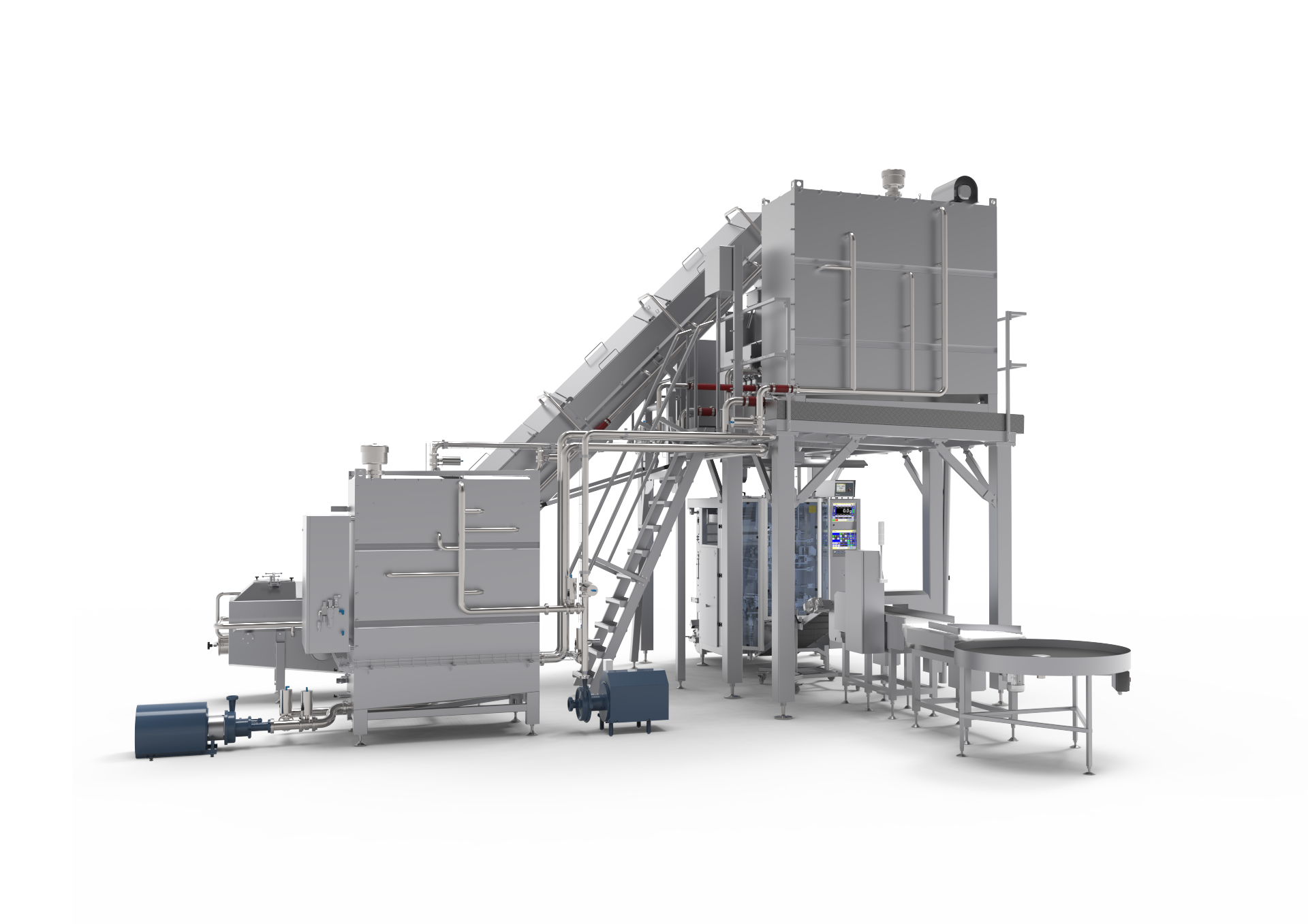 Packaging Line for Lumpy Curd CURDLINE CIP Compact